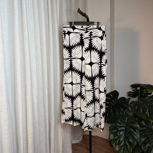 Rachel Zoe Linen Blend Wide Leg Pants - Size L